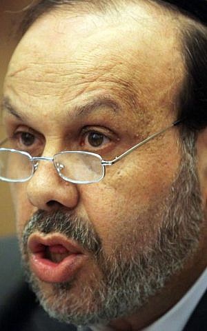 Religious Affairs Minister David Azoulay at the Knesset on March 8, 2011. (Abir Sultan/Flash90)