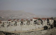 View of the Israeli settlement of Maale Adumin, in the West Bank. February 13, 2014. (Miriam Alster/FLASH90)