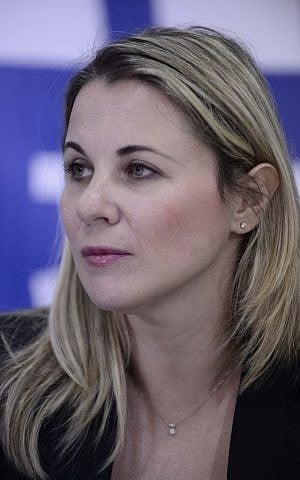 MK Ksenia Svetlova, of the Zionist Camp party on February 22, 2015. (Tomer Neuberg/Flash90)