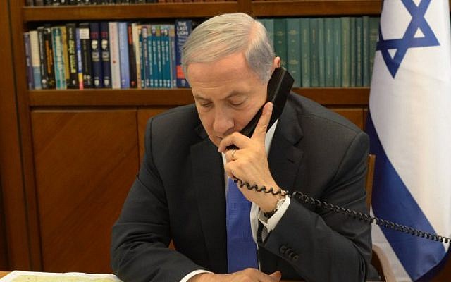 Prime Minister Benjamin Netanyahu, April 2014 (Amos Ben Gershon/GPO/Flash90)