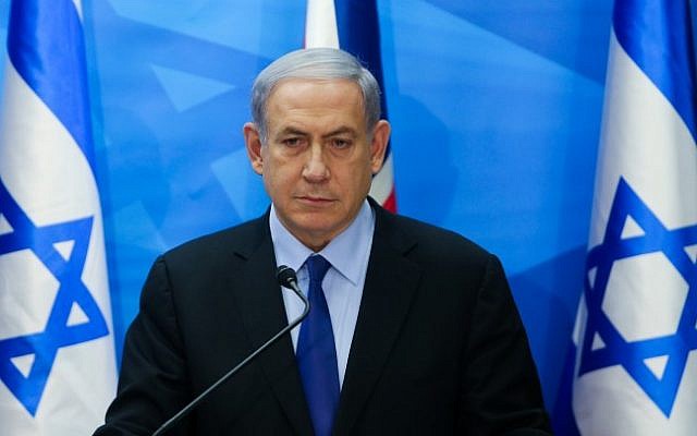 Prime Minister Benjamin Netanyahu speaks during a joint press conference with British Foreign Secretary Philip Hammond (unseen) in Jerusalem on July 16, 2015. (Alex Kolomoisky/Pool/Flash90) Prime Minister Benjamin Netanyahu speaks during a joint press conference with British Foreign Secretary Philip Hammond (unseen) in Jerusalem on July 16, 2015. (Alex Kolomoisky/Pool/Flash90)