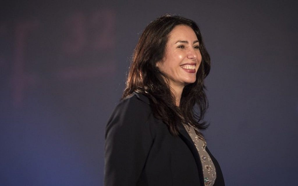File: Culture and Sports Minister Miri Regev seen at the opening of the Jerusalem Film Festival held at Sultan's Pool, outside the walls of the Old City of Jerusalem, on July 9, 2015. (Hadas Parush/Flash90)
