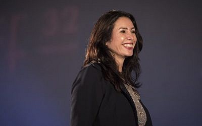 File: Culture and Sports Minister Miri Regev seen at the opening of the Jerusalem Film Festival held at Sultan's Pool, outside the walls of the Old City of Jerusalem, on July 9, 2015. (Hadas Parush/Flash90)