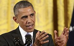 President Barack Obama answers questions about the Iran nuclear deal during a news conference in the East Room of the White House in Washington, July 15, 2015 (AP Photo/Pablo Martinez Monsivais, File)
