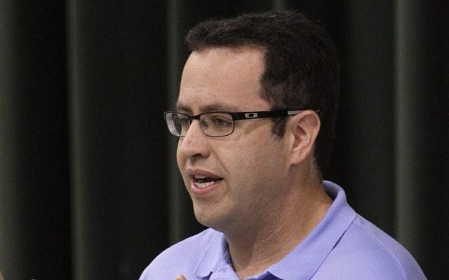  In this Sept. 18, 2013 file photo, longtime Subway front man Jared Fogle speaks to students about healthy eating and exercise at Battle Academy in downtown Chattanooga, Tenn. (Dan Henry/Chattanooga Times Free Press via AP)
