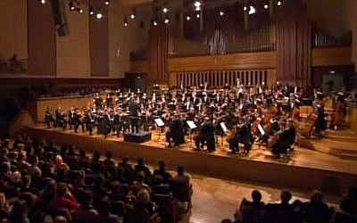 The Brussels Philharmonic in Concert in Brussels, Belgium, in 2009 (screen capture: YouTube)