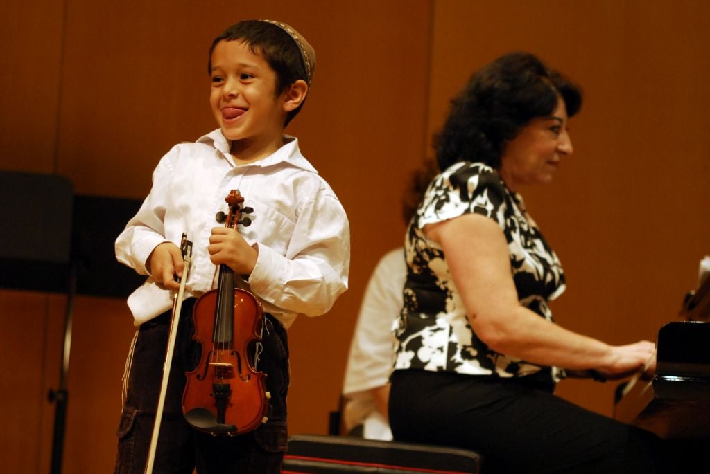 A young virtuoso at the Keshet Eilon strings festival last year (Courtesy Keshet Eilon)