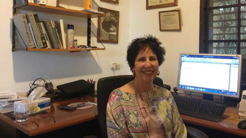 Professor Brenda Laster, retired but actively engaged in research, at her home in Meitar (Mitch Ginsburg/ Times of Israel) Professor Brenda Laster, retired but actively engaged in research, at her home in Meitar (Mitch Ginsburg/ Times of Israel)
