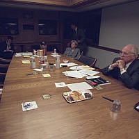 Dick Cheney and his wife Lynne sit in the President's Emergency Operations Center at the White House on September 11, 2001. (photo credit: US National Archives)