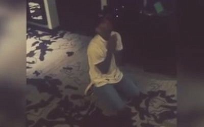 Singer Chris Brown posts a video begging the Philippines government to allow him to leave the country (YouTube screenshot)