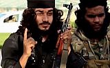 A man, reportedly former Palestinian Gaza Strip resident Issa a-Lakta, delivers a warning that the Islamic State group will topple Hamas. (YouTube/Usa News)