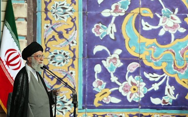 Ali Khamenei delivering an address on Saturday, July 18, 2015. (Khamenei.ir)