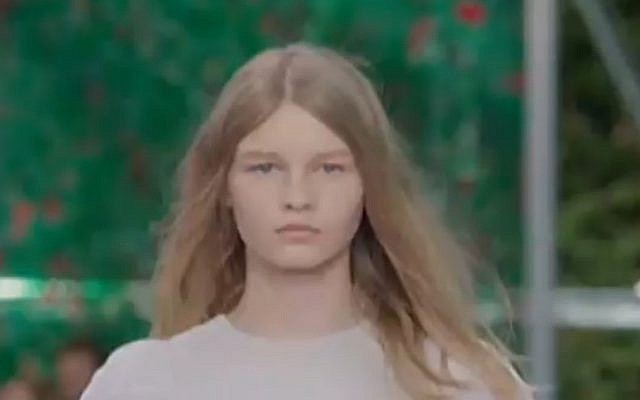 Sophia Mechetner, 14, from Holon is the new face of Christian Dior. (Screen capture / Channel 2)