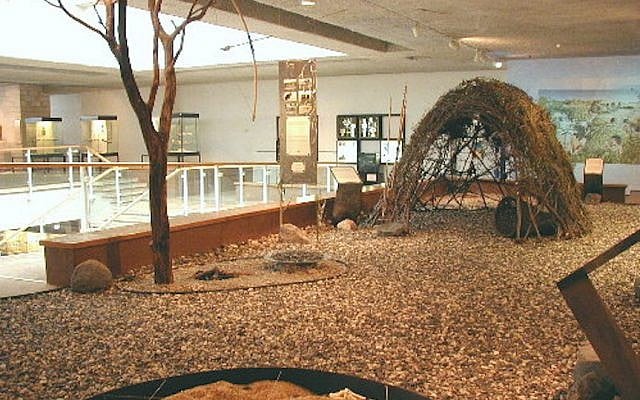 A display at Haifa University's Hecht Musuem shows what the Ohalo II site may have looked like (Dani Nadel/Haifa University) A display at Haifa University's Hecht Musuem shows what the Ohalo II site may have looked like (Dani Nadel/Haifa University)