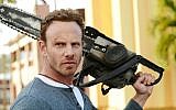 Ian Ziering plays Fin Shepard in the forthcoming movie 'Sharknado 3: Oh Hell No!' (Gene Page/Syfy via JTA)
