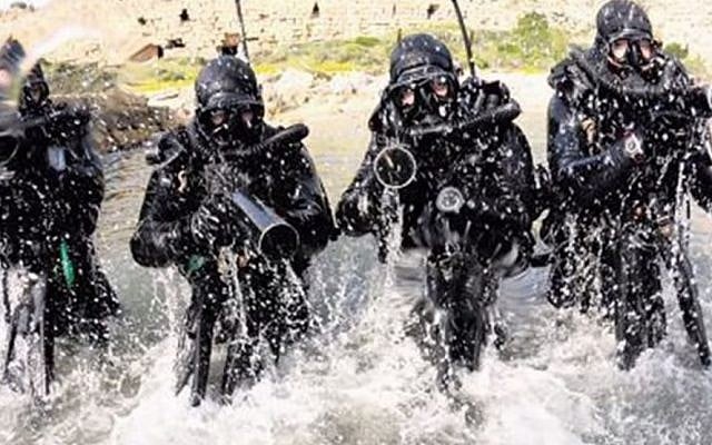 Illustrative: Israeli naval commandos from the Shayetet 13 unit. (screen capture: YouTube)