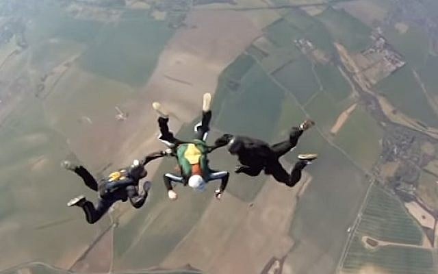 Illustrative image of skydiving (YouTube screenshot)