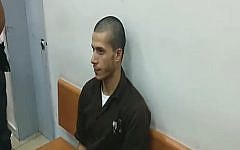 Mujahad Dar Asi, accused of killing farmer David Bar-Kapara (screen capture: Channel 2)