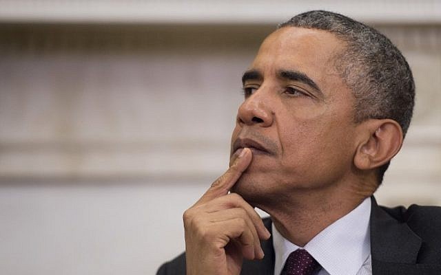 US President Barack Obama listens during a bilateral meeting with UN Secretary General Ban Ki-moon at the White House in Washington, DC, August 4, 2015. (AFP PHOTO/JIM WATSON) US President Barack Obama listens during a bilateral meeting with UN Secretary General Ban Ki-moon at the White House in Washington, DC, August 4, 2015. (AFP PHOTO/JIM WATSON)