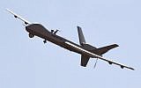 Illustrative photo of a US-made Reaper drone. (Dominique Faget/AFP)