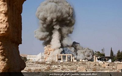 An explosion at the ancient archaeological site in Tadmor, Syria, known as Palmyra, on Sunday August 23, 2015. An explosion at the ancient archaeological site in Tadmor, Syria, known as Palmyra, on Sunday August 23, 2015.