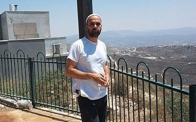 Spokesperson for Yitzhar Ezri Tubi. (Simona Weinglass)