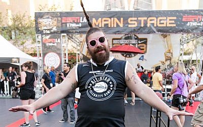 Josh 'The Fat Jew' Ostrovsky attends the Nike Basketball 3ON3 Tournament - ESPNLA 710 All-Star Celebrity Game held at L.A. LIVE’s Microsoft Square on Friday, August 7, 2015, in Los Angeles. (John Salangsang/Invision/AP)