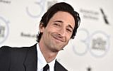 Adrien Brody arrives at the 30th Film Independent Spirit Awards, February 21, 2015, in Santa Monica, California. (Jordan Strauss/Invision/AP)