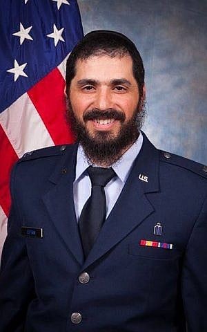 Captain Elie Estrin said his desire to join the chaplaincy was as a way to relate to students at the  Rohr Chabad House for Jewish Life at the University of Washington in Seattle. (courtesy)