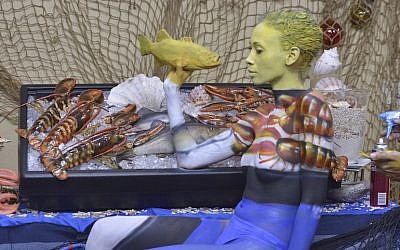 Avi Ram’s winning entry in the camouflage challenge during the current season of “Skin Wars.” (Courtesy of Game Show Network)