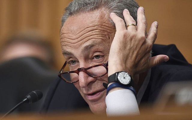 In this July 16, 2015 file photo, Sen. Charles Schumer, D-N.Y., speaks during a hearing on Capitol Hill in Washington, Thursday. (AP/Susan Walsh) In this July 16, 2015 file photo, Sen. Charles Schumer, D-N.Y., speaks during a hearing on Capitol Hill in Washington, Thursday. (AP/Susan Walsh)