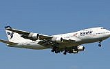 File: Illustrative photo of an Iran Air Boeing 747 passenger plane. (CC BY-SA/Wikimedia/Mike P)