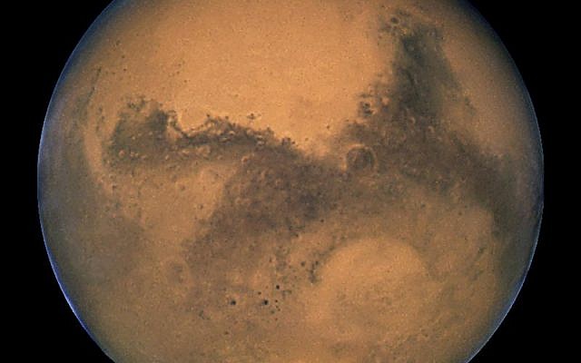 The planet Mars, as seen by the Hubble Space Telescope in 2003 (NASA, ESA, and The Hubble Heritage Team / STScI/AURA) The planet Mars, as seen by the Hubble Space Telescope in 2003 (NASA, ESA, and The Hubble Heritage Team / STScI/AURA)