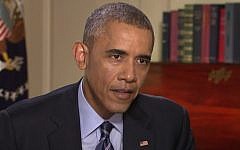 US President Barack Obama speaks to CNN on August 7, 2015 about the Iranian nuclear deal. (Screenshot/CNN)