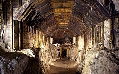 This photo from March 2012, shows a part of a subterranean system built by Nazi Germany in what is today Gluszyca-Osowka, Poland. According to Polish lore, a Nazi train loaded with gold and weapons vanished into an underground mountain tunnel like this one at the end of World War II. (AP)