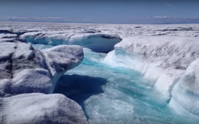 An ice sheet in Greenland. (Screen shot: YouTube)
