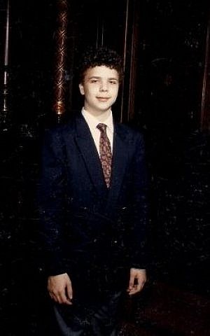 Simon Butler, age 13 and a half at his bar mitzvah (courtesy)