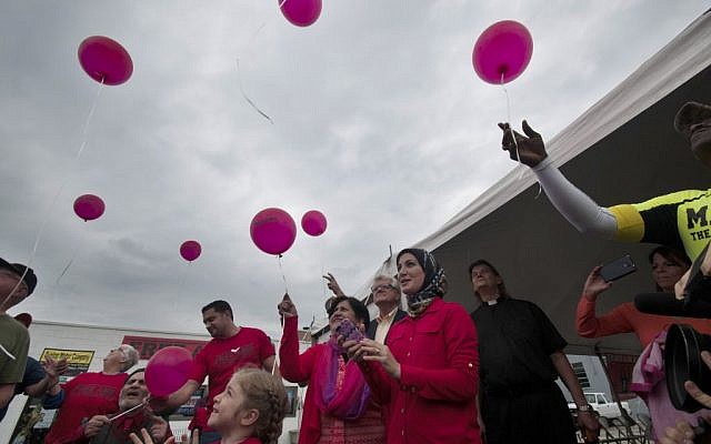 Balloons are released during a rally for Amir Hekmati in Bay City, Mich., on Saturday, Aug. 29, 2015 to mark the four-year anniversary of Iran's refusal to free the former US Marine from prison. (Nicole Hester/The Bay City Times via AP) Balloons are released during a rally for Amir Hekmati in Bay City, Mich., on Saturday, Aug. 29, 2015 to mark the four-year anniversary of Iran's refusal to free the former US Marine from prison. (Nicole Hester/The Bay City Times via AP)