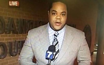 Virginia shooting suspect Vester Lee Flanagan, also known as Bryce Williams, during a past report for WDBJ (YouTube screen capture)