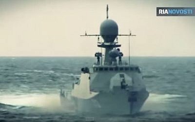 The Russain Buyan class corvette Volgodonsk. (YouTube/rianews)