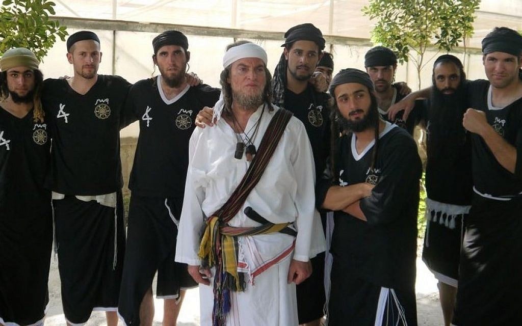 Yehoshua Sofer and his students (Courtesy)