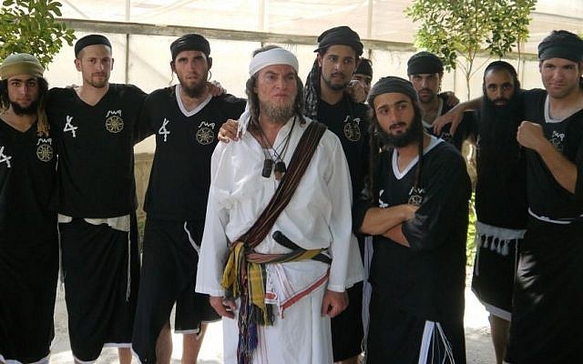 Yehoshua Sofer and his students (Courtesy)