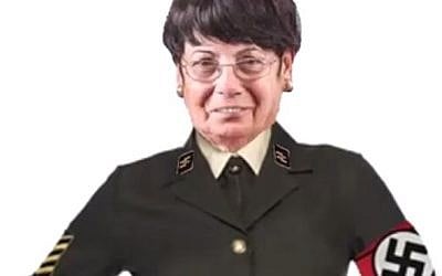 Supreme Court President Miriam Naor in Nazi garb (YouTube video)