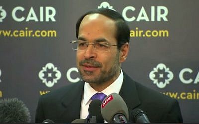Executive director of the Council on American-Islamic Relations, Nihad Awad. (screen capture: YouTube) 