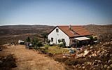 A settler's house in the outpost of Esh Kodesh in the West Bank, on July 20, 2015.(Photo by Garrett Mills/Flash 90)