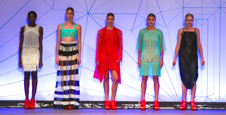 Danit Peleg's conceptual, 3D-printed collection (Courtesy Danit Peleg) Danit Peleg's conceptual, 3D-printed collection (Courtesy Danit Peleg)
