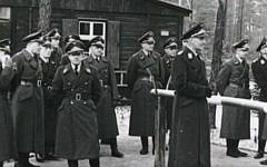 Nazi officers at the Stalag Luft III POW camp, the scene of the 'Great Escape' mass breakout (YouTube screenshot)