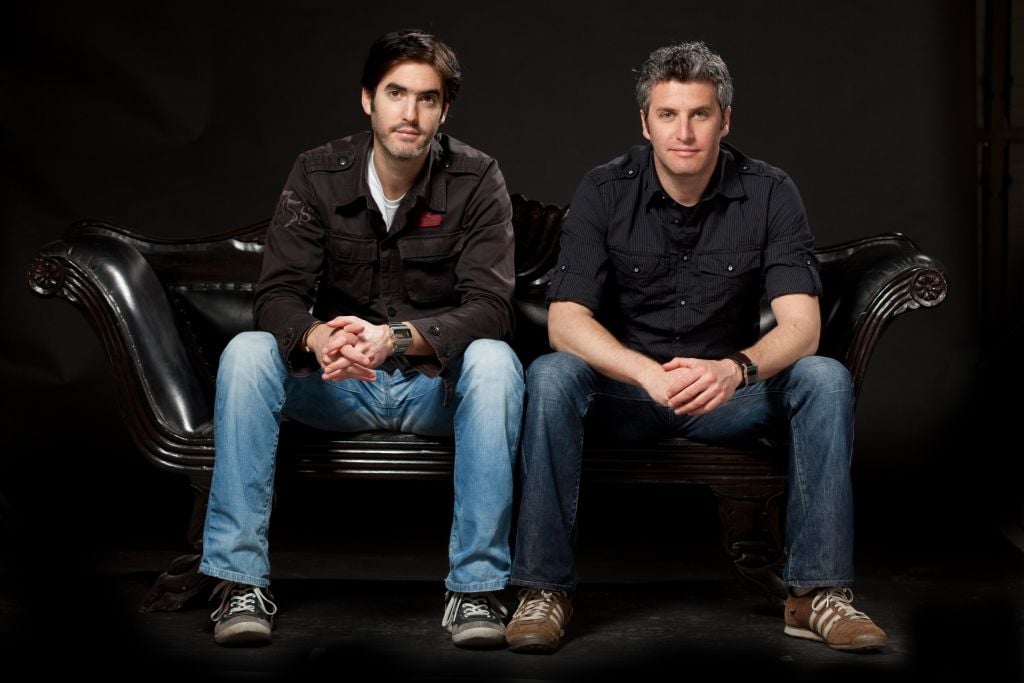 Doron (left) and Yoav Paz. 'To be a filmmaker, you’ve got to love cinema... You have to have balls and make sacrifices,' says Yoav. (courtesy) Doron (left) and Yoav Paz. 'To be a filmmaker, you’ve got to love cinema... You have to have balls and make sacrifices,' says Yoav. (courtesy)