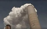 Illustrative photo of carbon emissions from a power plant. (YouTube screenshot)