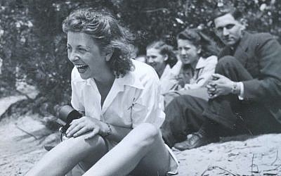 Roosje Glaser, left, with her dance students during an excursion in 1942. (Courtesy: Paul Glaser)